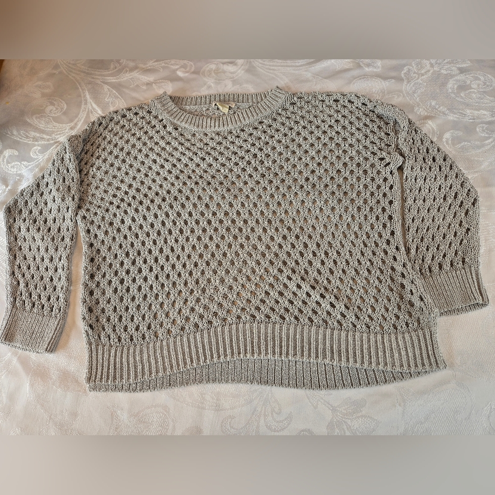 Club Monaco Gray Crew Neck Sweater